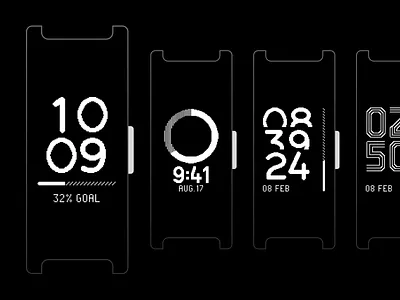 Pulse HR - Watchface Explorations (1/2) ⌚️ activity tracker band clock fitness tracker ring time watch watchface wristband
