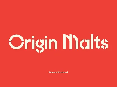 Origin Malts Unused Concept beer beer branding branding design brew brewery brewery logo concept cream malt malting malts offwhite origin red