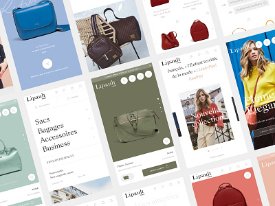 Lipault™ · Mobile animation art direction branding design e commerce homepage interactive interface sharp typo typography ui webdesign