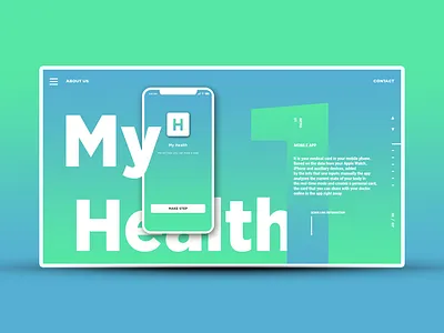 Medical Website Design - Startup My Health creative design creative agency creative website design app fresh colors health app kir.ko kirko kirko team medical medical app medical care medical design mobile app design startup startup website ukraine web design website website design