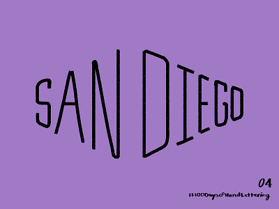 Day 4: 100 Days of Hand Lettering 100dayproject brush type calligraphy design hand drawn hand letter hand lettered hand lettering hand lettering art illustration letter lettering san diego type typography