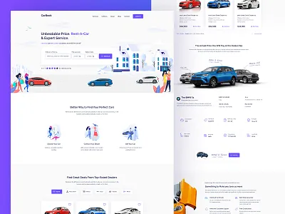 Car Rent || Landing Page audi automotive automotive design bmw car car app car booking car club carbook clean exploration illustration landing page minimal reality rent ridesharing travel ui ux design
