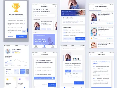 Medical knowledge reading plan learn medical medical app ui