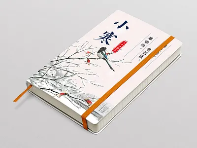 Slight Cold design illustration parper poster snow the 24 solar terms typography ui weather