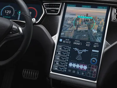 Police Drone UI app car car dashboard dashboard design drone flight futuristic ui ui design user experience user interface ux design