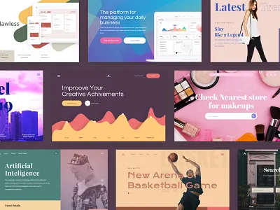 Seva header ui kit pack-2 analytics commerce fashion app mobile ios android cosmetics sports dashboard admin panel logo branding colorful modern creative layout design travel ai ar vr trendy design 2019 web header ui ux web landing page web element landing page