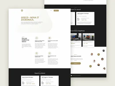 Geeco Landing page landing page minimal ui user interface