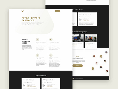 Geeco Landing page landing page minimal ui user interface