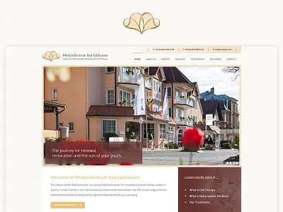 Medizin Zentrum blue case study design photoshop project redesign ui ux web website yellow