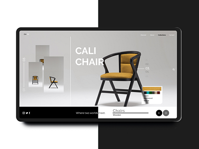 Furniture Landing Page adobexd app app concept daily challange daily ui design concept flat furniture furniture website icon landing page landing page concept minimal typography ui ux vector web website website concept
