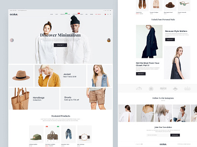 Ocolus - Amazing E-Commerce WordPress Theme creative creative design decor design ecommerce fashion furniture market minimal multipurpose ocolus plant typography ui ux wordpress