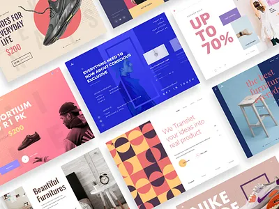 Seva header ui kit pack-1 agency logo branding illustration mobile app android ios modern trendy creative design web header ui kit pack bundle