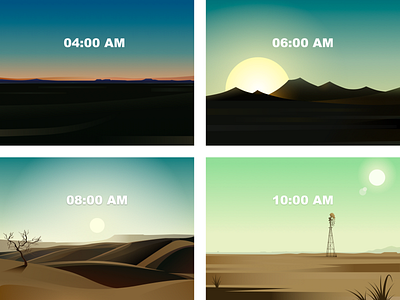 Western Landscapes wallpaper 插图 海报 设计