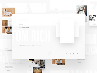 Portfolio branding design homepage journal landingpage layout logo mobile re design surf typography ui ux webdesign website white