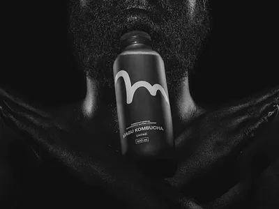 Magu Kombucha Branding & Packaging black black white branding corporate identity design drink flat identity illustration kombucha logo minimal minimalism package packaging photo print type typography vector