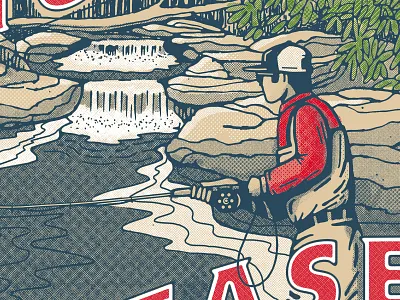 Catch and Release badge design illustration mcwhorter seth sketch