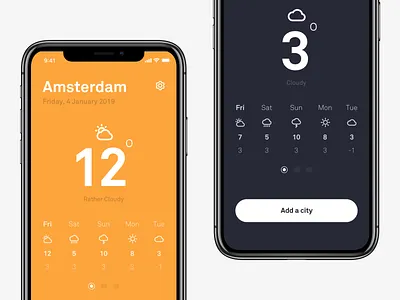 ☀️ Weather App app clean concept concept design creative creative agency design ios ios app iphone photoshop sketch ui uidesign ux uxdesign weather weather app web design website