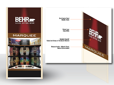 Behr Paint Endcap behr paint retail the home depot