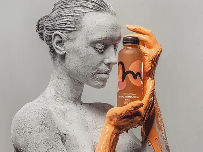 Magu Kombucha Branding & Packaging #2 bottle bottle design branding corporate identity design drink flat identity illustration kombucha logo minimal minimalism package package design packaging print type typography vector