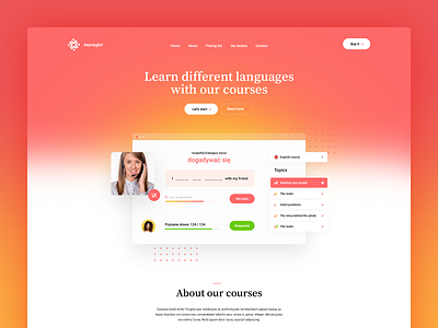 bepolyglot 👩‍🏫👨‍🏫 agency app english illustration katowice landingpage language learn mobile poland speak theme ui ux visiontrust web website wordpress
