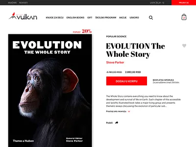 UI Challenge 002 - Book store product page book store clean design digital eshop product page ui web desgin