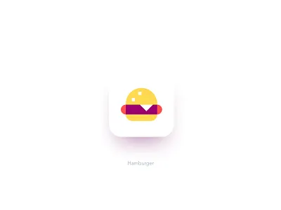 Hamburger branding burger design dribbble fast food food hamburger icon icon a day icon app icondesign icons icons pack icons set illustration logo pictogram service ui vector