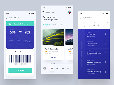 Holidaylah Apps android android app app dashboard card clean clean app landing data design desktop holiday illustrated logo illustration ios light mobile onboarding profile card ui web website