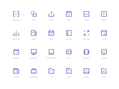 Right angle icon card date download enlarge icon image link notebook order scanning share text video
