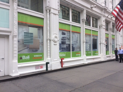 Manhattan Windows displays retail the home depot windows