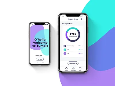 Investment App UI and Branding app app design branding investment social investment tumelo ui ux ux design