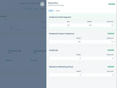 Recent Audience Sync