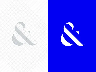 Ampersand Symbol ampersand glyph grid grid logo logo symbol