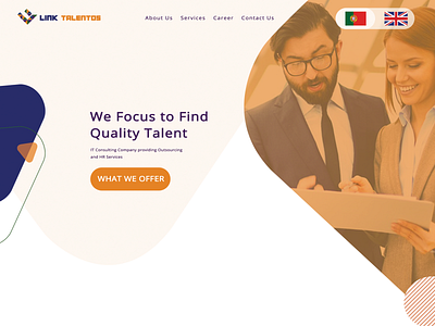 Link Talentos Web layout illustration layoutdesign vector web design web layouts
