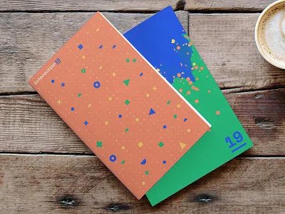 Interaction19 Journals algorithmic book branding concept generative geometric grid identity journal p5.js procedural processing shapes student swag