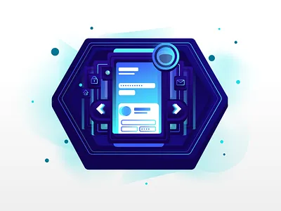 Dynamic Form Illustration app design homepage icon illustration intro onboard service ui vector website