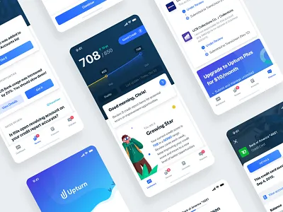 Review and Dispute Your Credit Report App Design app applicaiton application design cards cards design clean credit credit score design finance finance app ios mobile mobile app mobile app design