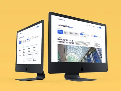 Interaction19 Desktop Website branding calendar conference desktop identity mockup ui ux website