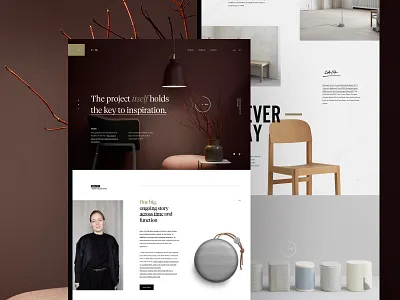 Cecilie Manz // Industrial Designer landing ui web webdesign webpage website