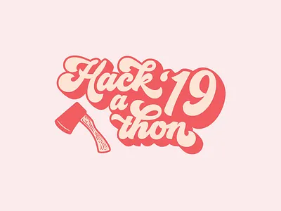 Let's get hackin' branding color design illustration lettering type typography