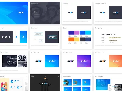 Ryds app - Riding your dreams brandbook branding design helmet icon icon app identity logo mobile motion motorcycle ryds ui