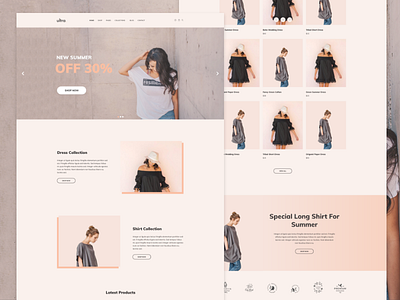 Ultrastore adobe xd ecommerce web web design website wordpress