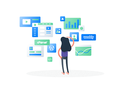 Confused Girl 2.0 design graphic design icon illustration screens sketch vector web website