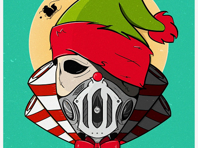 Pioused Elf Urgot design holidaycard illustration leagueoflegends urgot