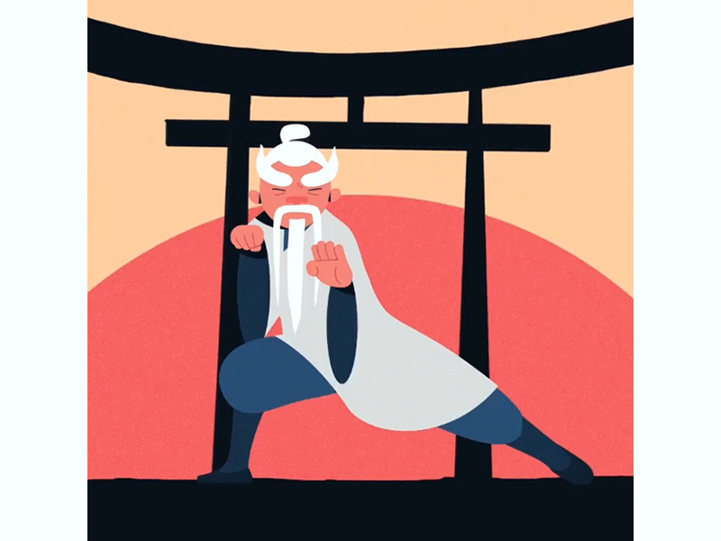 Imaginery Friend Society - Kung Fu master animation character characterdesign illustration imagineryfriendsociety kungfu motion
