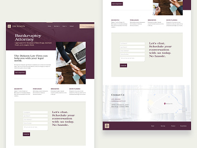Dickson Law Firm Web attorney attorneys brand branding landing page law firm lawyer lawyers microsite ui ux web website
