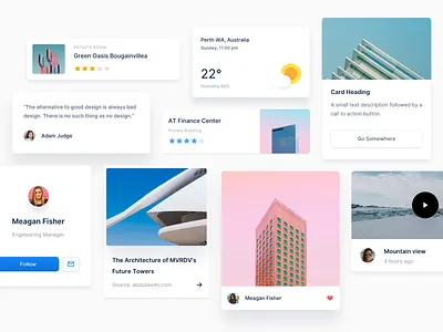 UI cards - Atomize 3.0 atomize cards designsystem kit sketch ui