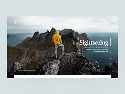Travel Hero WIP 2 clean design flat hero image kalman landing magyari minimal page travel