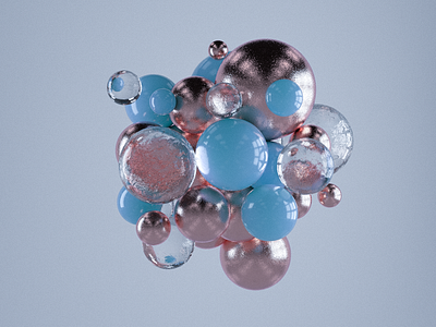 floating spheres.c4d 3d c4d sphere sss