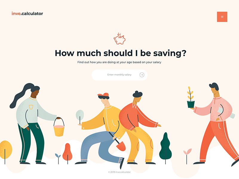 Example of Saving Calculator Web App