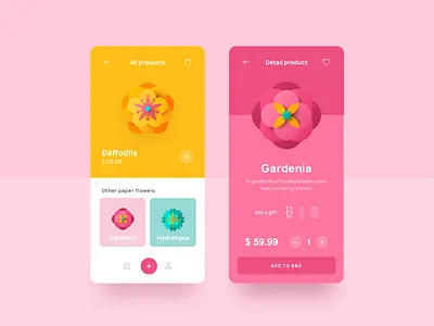 Paper Flowers Concept design ecommerce flower flowers gift inspiration interaction landing page minimalist paper ui ui ux ui ux design ui ux designer ux designer web web design
